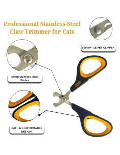 Cortauñas Profesional para Gatos Turtlefeet - Acero Inoxidable 2