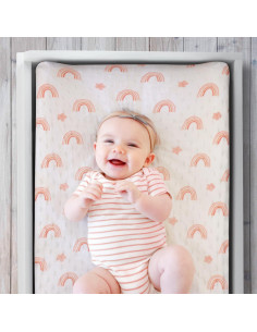 Juego de Fundas de Almohadilla para Cambiar The Peanutshell Rosa Minky 2