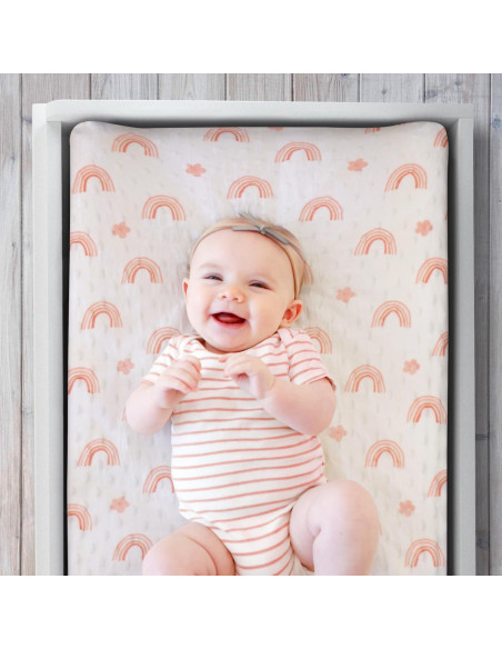 Juego de Fundas de Almohadilla para Cambiar The Peanutshell Rosa Minky Juego de Fundas de Almohadilla para Cambiar The Peanutshell Rosa Minky