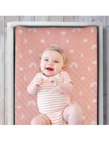 Juego de Fundas de Almohadilla para Cambiar The Peanutshell Rosa Minky