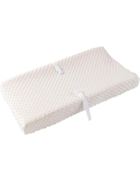 Funda de Cambiador Sólida Beige Minky 81x41 cm Lavable