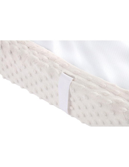 Funda de Cambiador Sólida Beige Minky 81x41 cm Lavable
