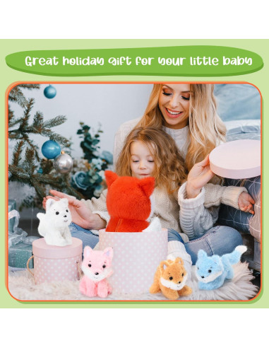 Conjunto de Juguetes de Peluche Zorro HyDren 5 Piezas 35 cm