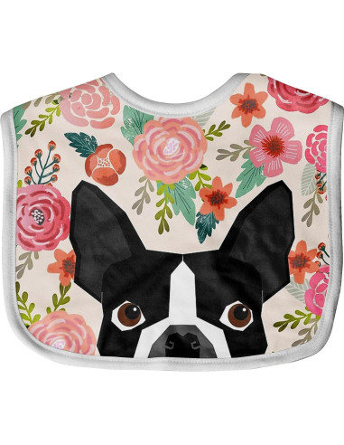 Babero Premium para Bebés Granbey Perro Boston Terrier 27x35cm