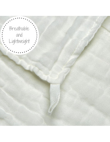 Paquete de 6 Paños de Algodón Muselina LollyBanks 30x30 cm