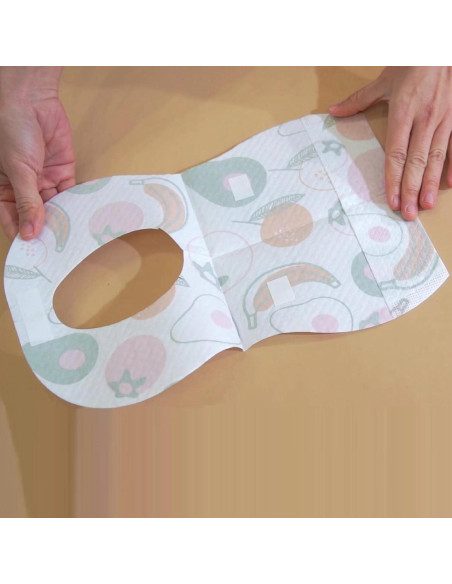 Baberos desechables Sunveno 20 piezas con bolsillo y forro impermeable