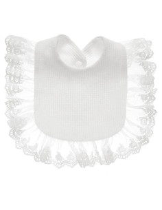 Babero de Encaje Muslín Surakey para Bebé - Ajustable, Absorbente