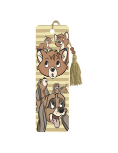 Marcador de Libros Disney El Zorro y el Sabueso con Borla