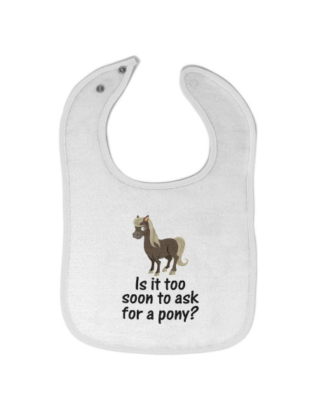 Bibs de Algodón 100% Cute Rascals Caballo para Bebés Bibs de Algodón 100% Cute Rascals Caballo para Bebés