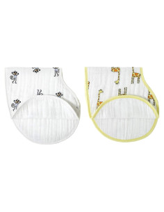 Baberos Burpy Aden + Anais 2 Pack Muselina 100% Algodón