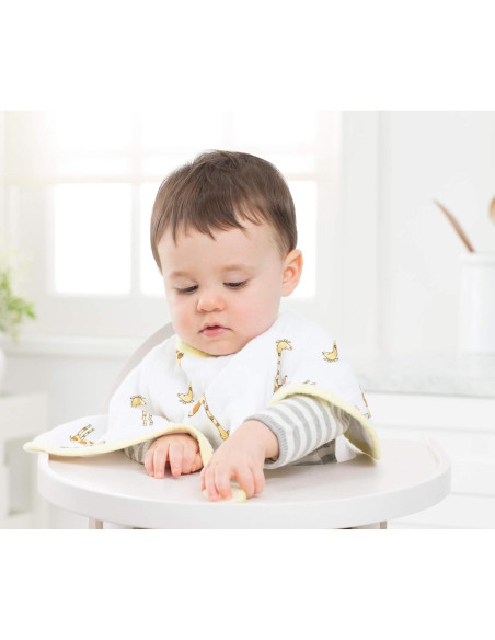 Baberos Burpy Aden + Anais 2 Pack Muselina 100% Algodón Baberos Burpy Aden + Anais 2 Pack Muselina 100% Algodón