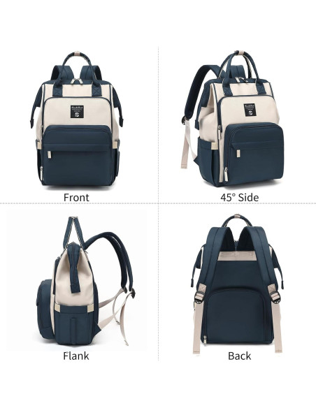 Mochila de Pañales Pomelo Mejor Impermeable Azul Marino Mochila de Pañales Pomelo Mejor Impermeable Azul Marino