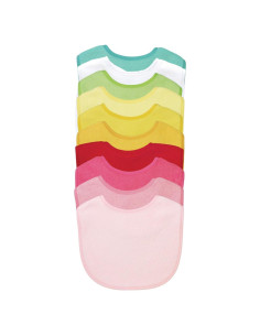 Baberos Stay-Dry Green Sprouts Rosa - Impermeables y Suaves