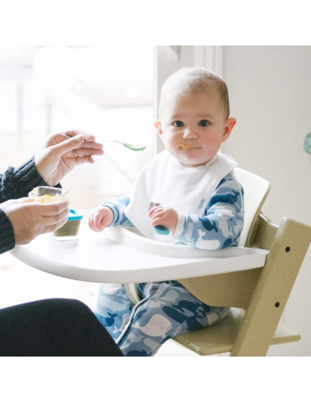 Baberos Stay-Dry Green Sprouts Rosa - Impermeables y Suaves Baberos Stay-Dry Green Sprouts Rosa - Impermeables y Suaves