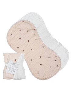 Pañuelos de Eructo Ali+Oli 2-pk Muselina Orgánica Bebés