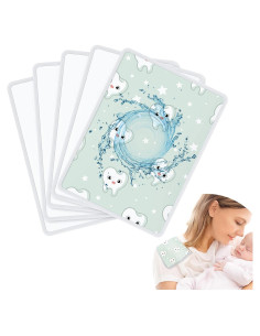 Paños de Eructo para Bebés SATINIOR 5 Piezas Blancos Absorbentes