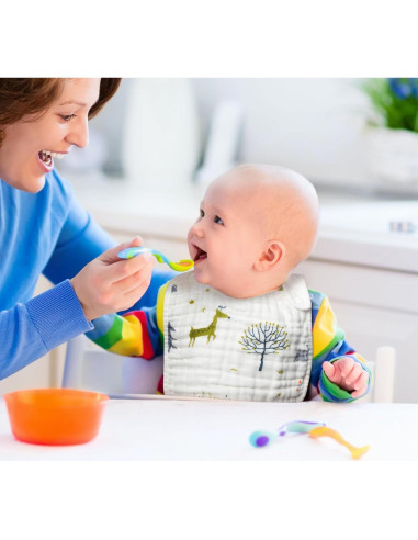 Conjunto de Pañales y Baberos Zainpe Algodón 6 Piezas Animales