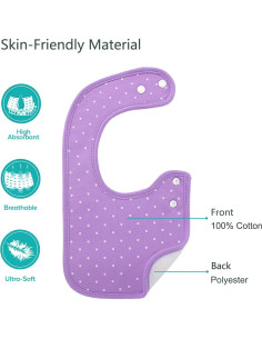 Baberos Bandana Hakochia de Algodón Orgánico 10 Piezas 2