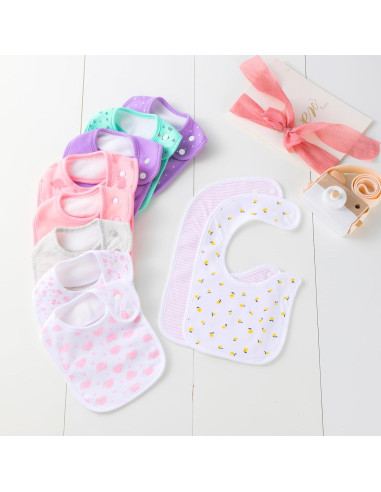 Baberos Bandana Hakochia de Algodón Orgánico 10 Piezas