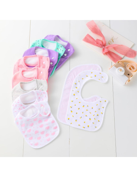 Baberos Bandana Hakochia de Algodón Orgánico 10 Piezas