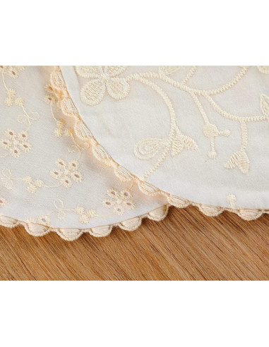 Babero Reversible GZMM Algodón Natural 0-12 Meses 2 Piezas