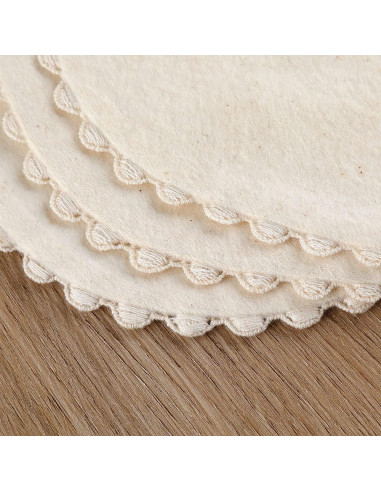 Babero Reversible GZMM Algodón Natural 0-12 Meses 2 Piezas