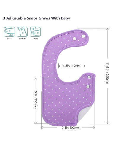 Baberos Bandana Hakochia de Algodón Orgánico 10 Piezas