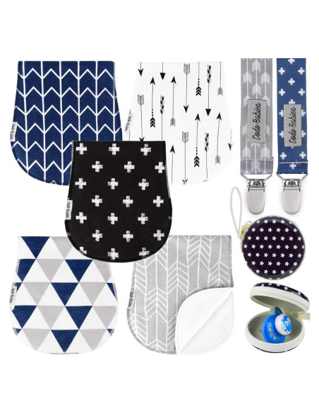 Paquete de 5 Paños de Eructo Dodo Babies - Algodón Suave Paquete de 5 Paños de Eructo Dodo Babies - Algodón Suave