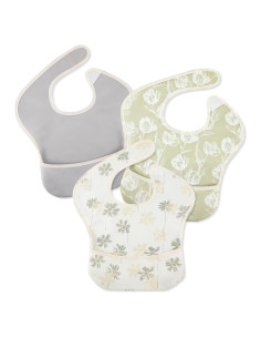 Baberos Impermeables Civarua Pack de 3 para Bebés