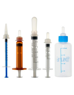 Kit de Alimentación para Mascotas Henandudu - 1 Botella 60ml + 4 Jeringas