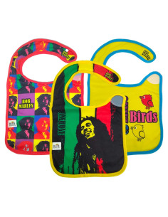 Babero Daphyl's Bob Marley 3-Pack Extra Suave para Bebés