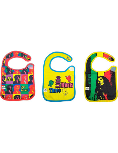 Babero Daphyl's Bob Marley 3-Pack Extra Suave para Bebés