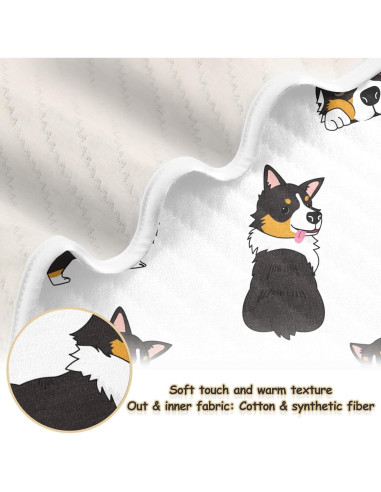 Manta de Envolver para Bebés vvfelixl Corgi 76x102 cm