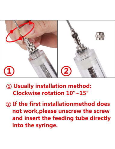 Kit de Jeringa para Alimentar Aves 50ML FULAIERGD con Tubos