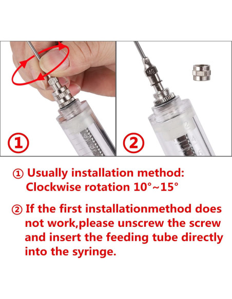 Kit de Jeringa para Alimentar Aves 50ML FULAIERGD con Tubos