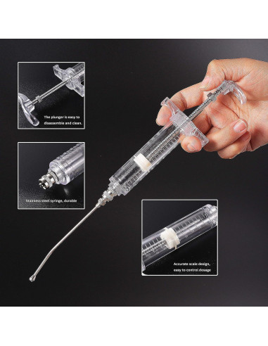 Kit de Jeringa para Alimentar Aves 50ML FULAIERGD con Tubos
