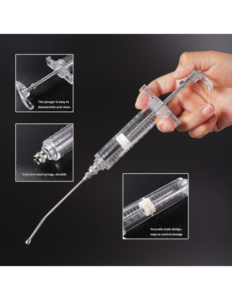 Kit de Jeringa para Alimentar Aves 50ML FULAIERGD con Tubos