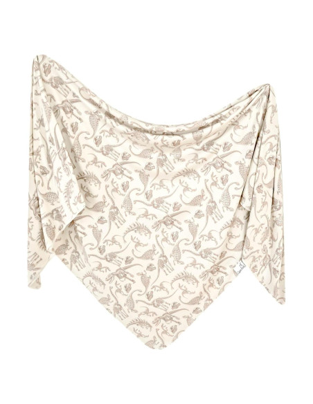 Manta de Envolver Copper Pearl Dinosaurio 116.8x116.8 cm