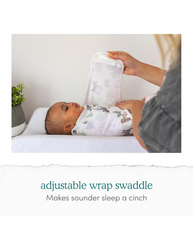 Envoltura Fácil Algodón Aden + Anais 3 Unidades Animales 0-3 Meses