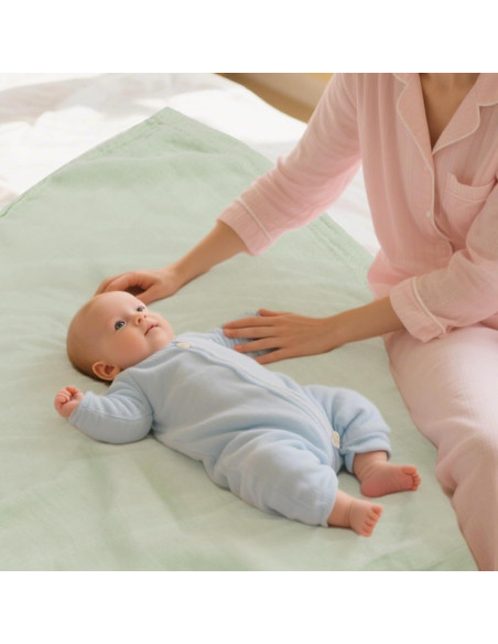 Mantas de Muselina MIGIOL 3 Piezas 119x119 cm Suaves y Transpirables