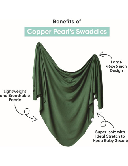 Manta de Recibir Copper Pearl Gemini 117x117 cm Suave y Ligera