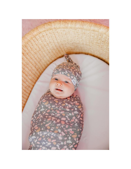 Manta de Recibir Copper Pearl Gemini 117x117 cm Suave y Ligera