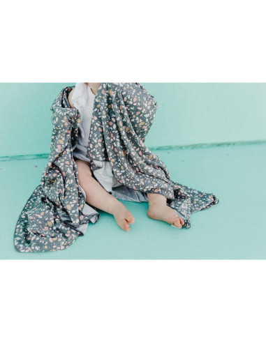 Manta de Recibir Copper Pearl Gemini 117x117 cm Suave y Ligera