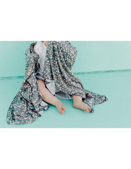 Manta de Recibir Copper Pearl Gemini 117x117 cm Suave y Ligera