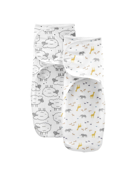 Mantas de Envueltas de Algodón Unisex Carter's - Paquete de 2