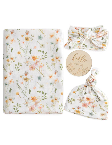 Conjunto de Envueltos para Recién Nacidos LifeTree Floral