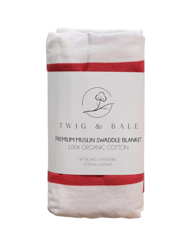 Manta para Bebé Twig & Bale Algodón Orgánico Nebraska 119x109cm