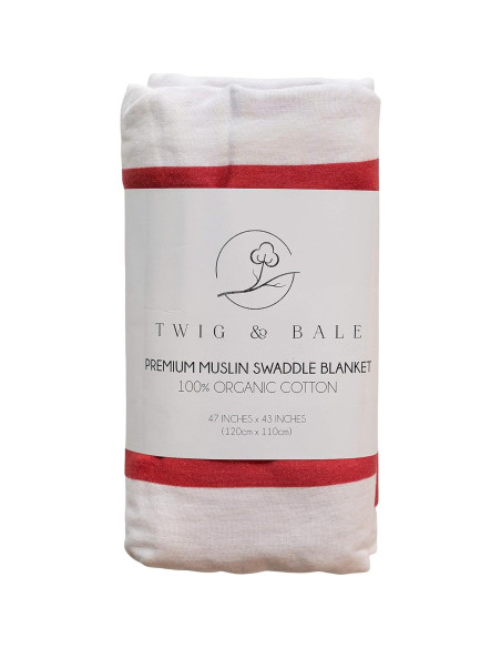 Manta para Bebé Twig & Bale Algodón Orgánico Nebraska 119x109cm