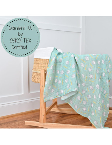 Manta de Envolver LollyBanks 100% Algodón 120x120 cm Golf