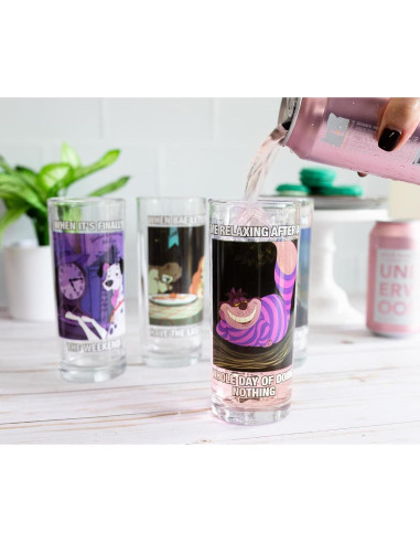 Conjunto de 4 Vasos Tumbler Disney Silver Buffalo 295 ml